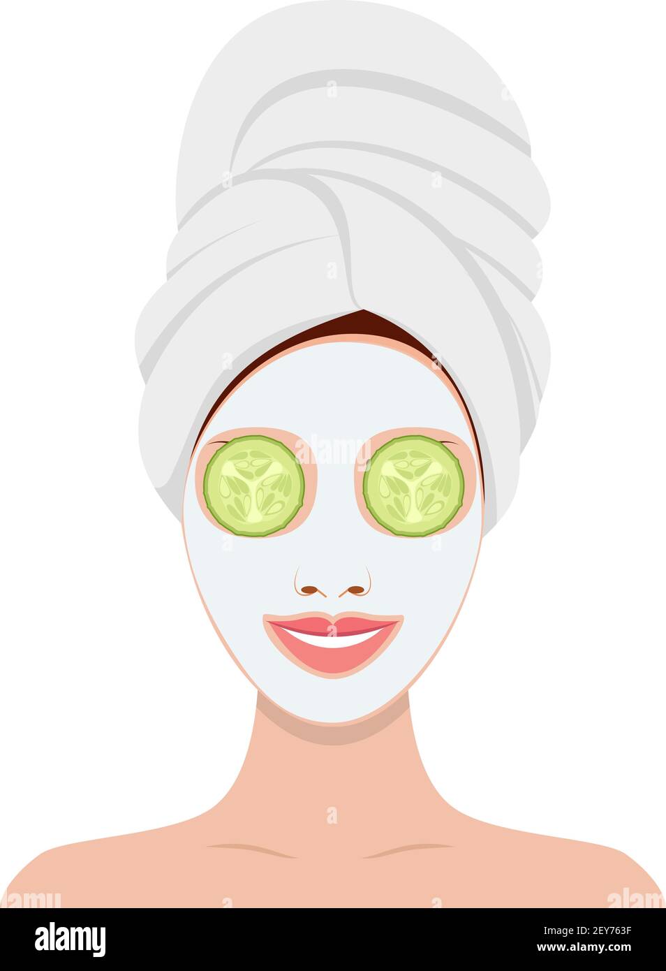 Beautiful Woman Face Mask