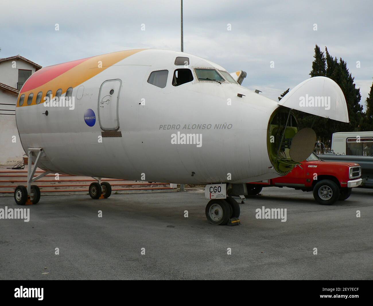 McDonnell Douglas DC-9 Pedro Alonso Niño (EC-CGO) at Malaga aviation museum. Spain. Stock Photo