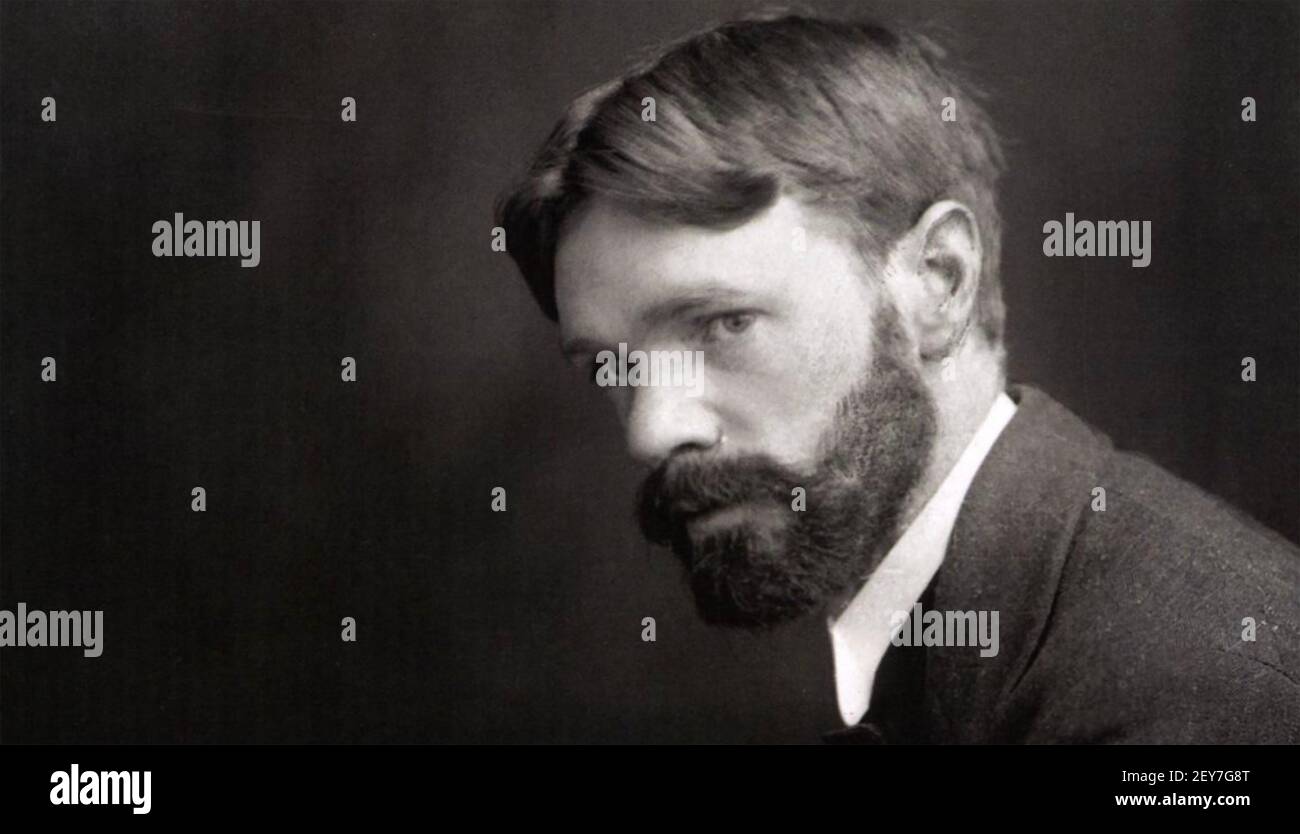 D.H.LAWRENCE (1885-1930) English author and poet about 1915 Stock Photo