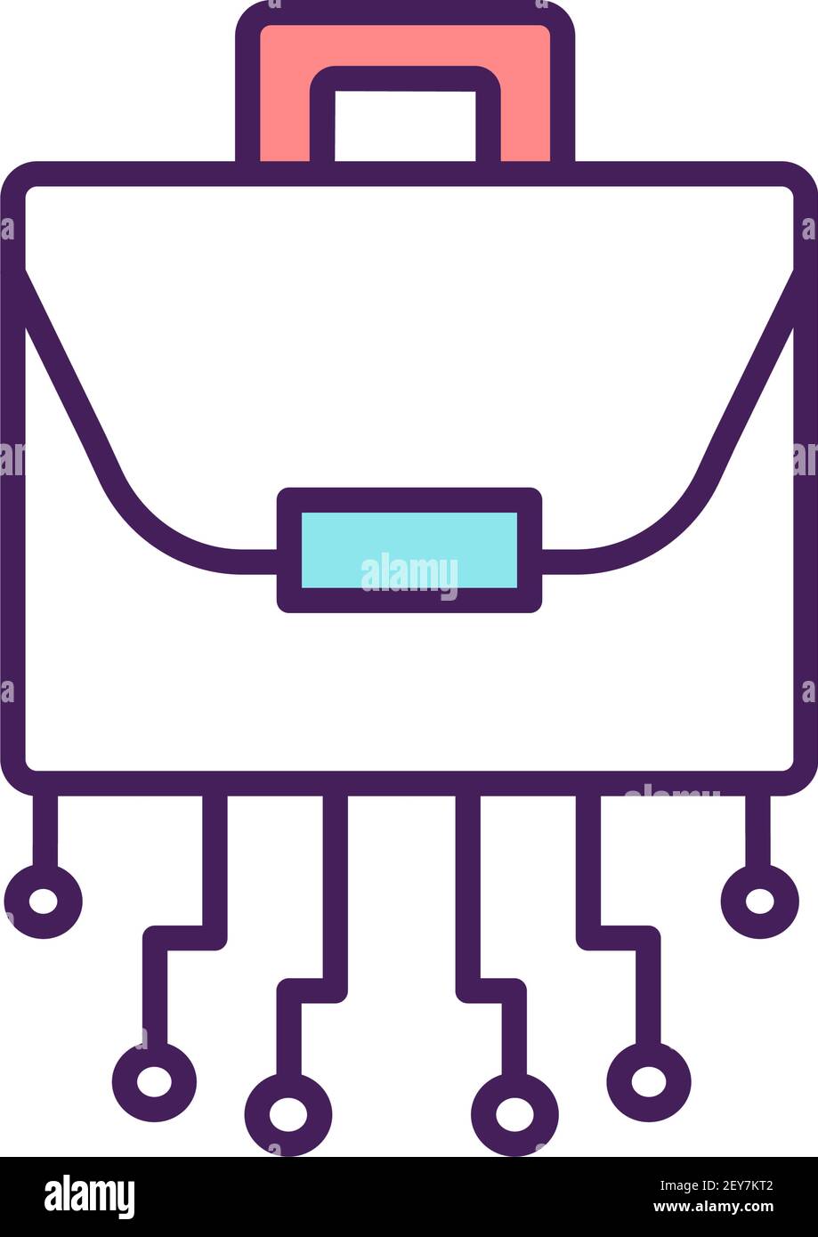 Virtual workforce RGB color icon Stock Vector Image & Art - Alamy