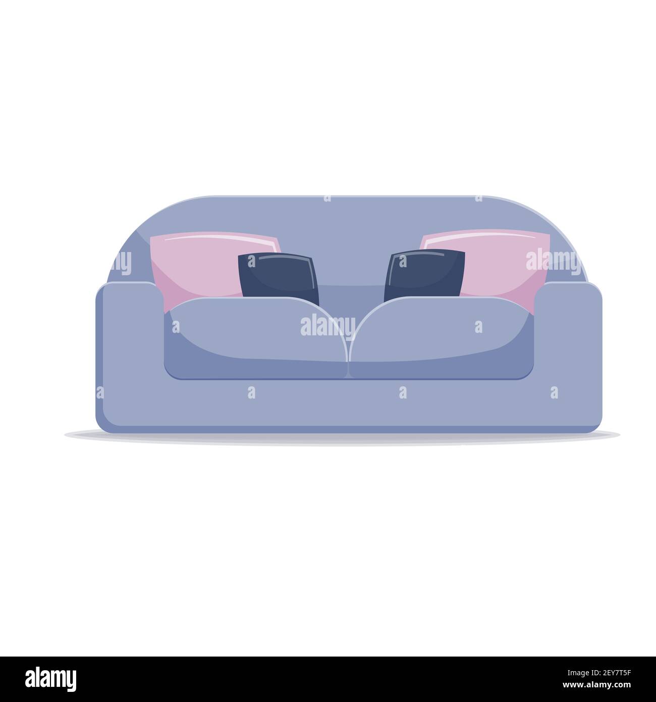 Sofa vector illustration isolated on white background. Stock Vector