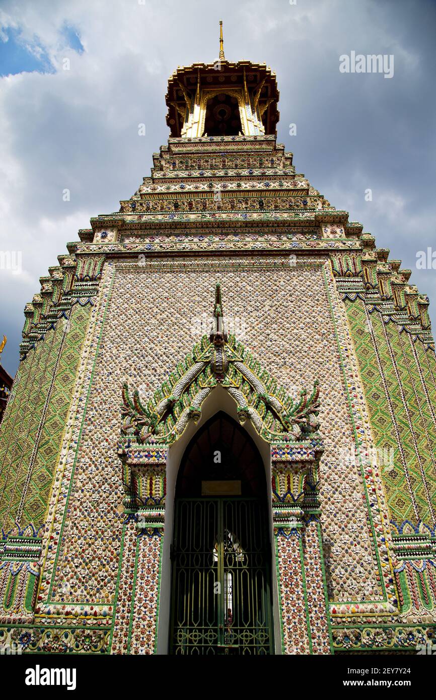 Thailand in bangkok rain temple colors Stock Photo - Alamy