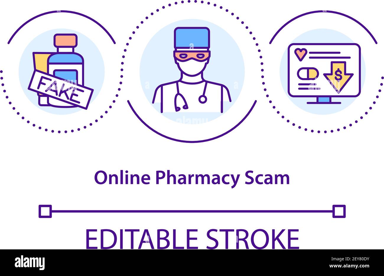 Unsafe medication Stock Vector Images Alamy