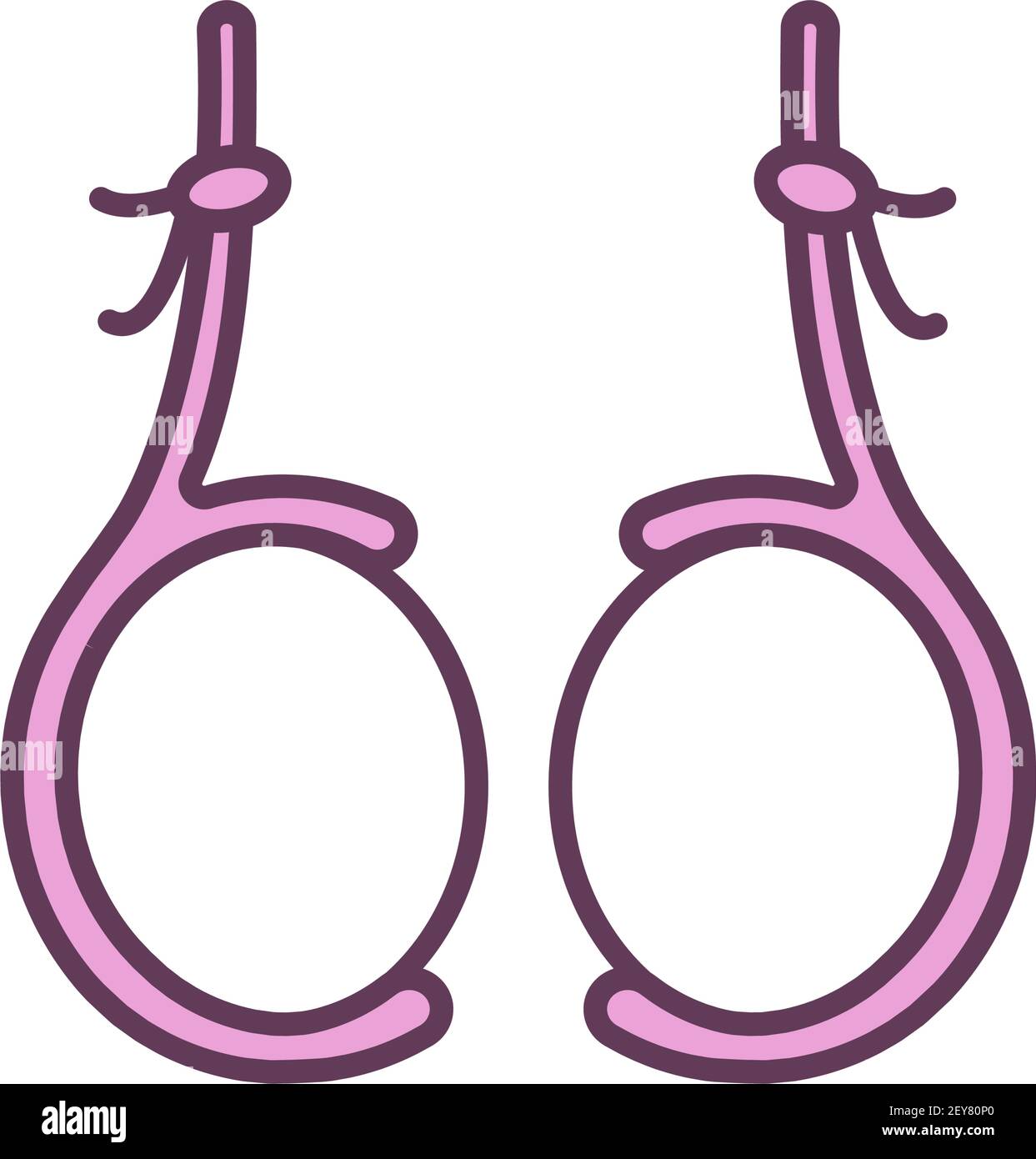 Testicles RGB color icon Stock Vector