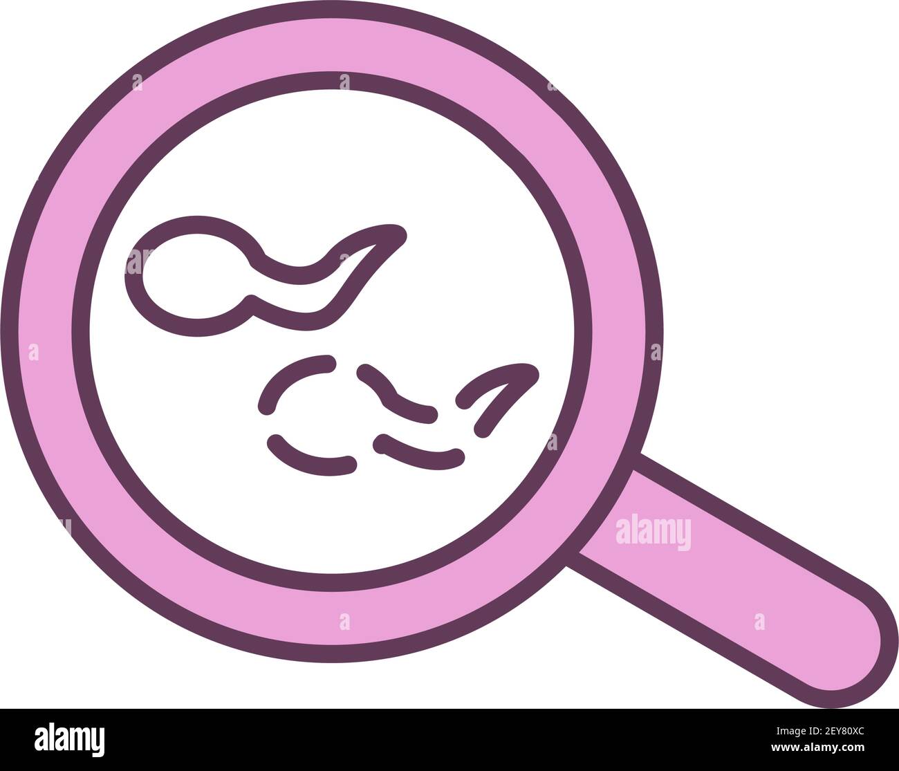 Male infertility RGB color icon Stock Vector