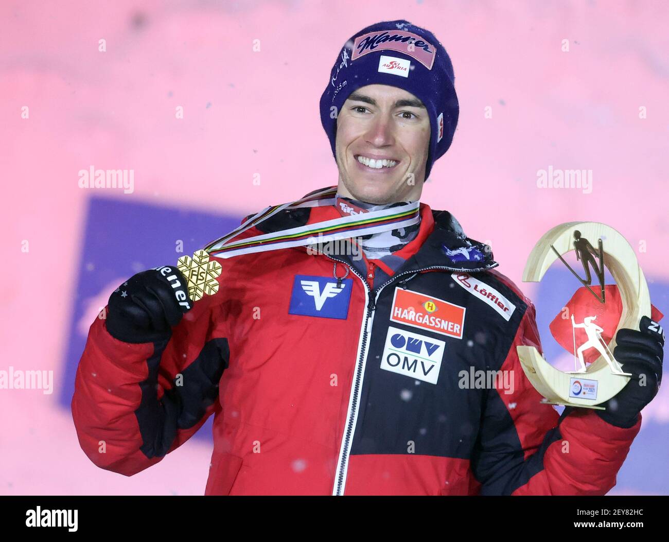 Oberstdorf, Germany. 05th Mar, 2021. Nordic skiing World Championships, Ski jumping large