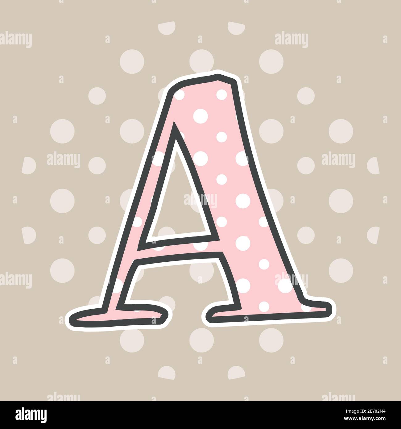 Cute dotted letter A isolated on beige background. Vector illustration. Element for design. Kids alphabet Stock Vector Image & Art - Alamy Cute dotted letter A isolated on beige background. Vector illustration. Element for design. Kids alphabet Stock Vector Image & Art - Alamy