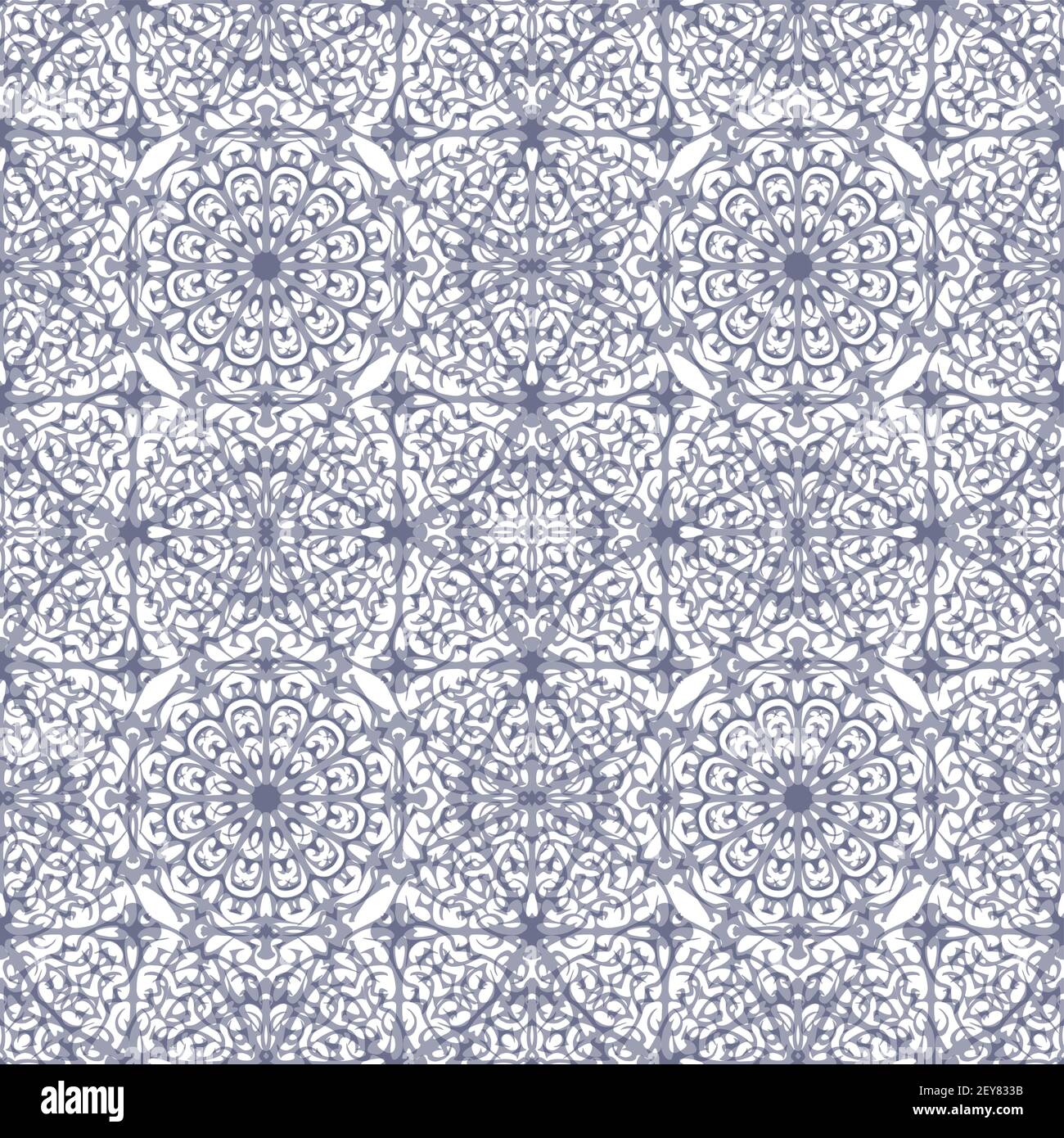 Snowflakes seamless vector pattern Abstract background Stock Vector
