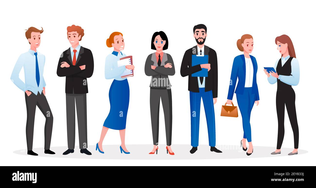 Business people standing pose hi-res stock photography and images - Alamy