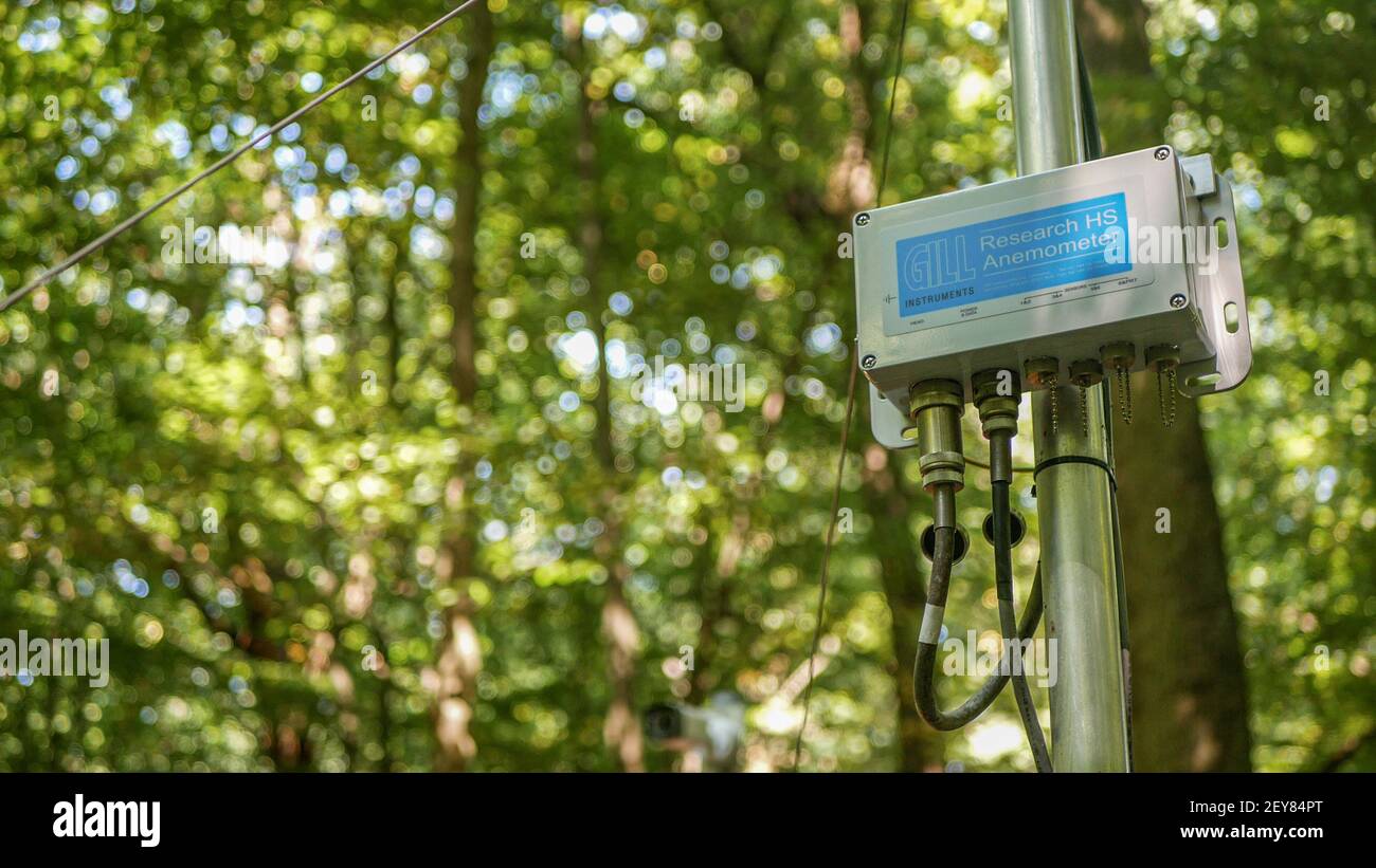 Eddy covariance systems consist sonic anemometer sensor data instrument