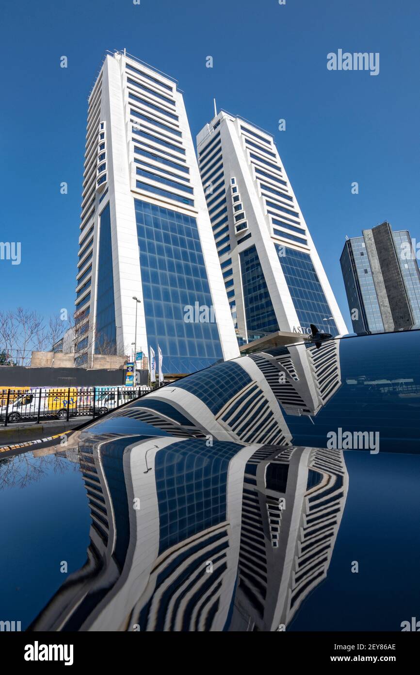 Modern Architecture Examples In Esentepe Neighborhood In Sisli District Of Istanbul Turkey Stock Photo Alamy