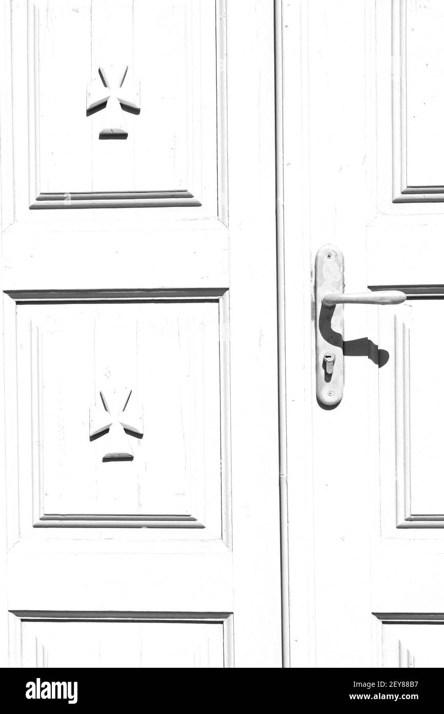 Entrance stripped paint door red Stock Photo Alamy