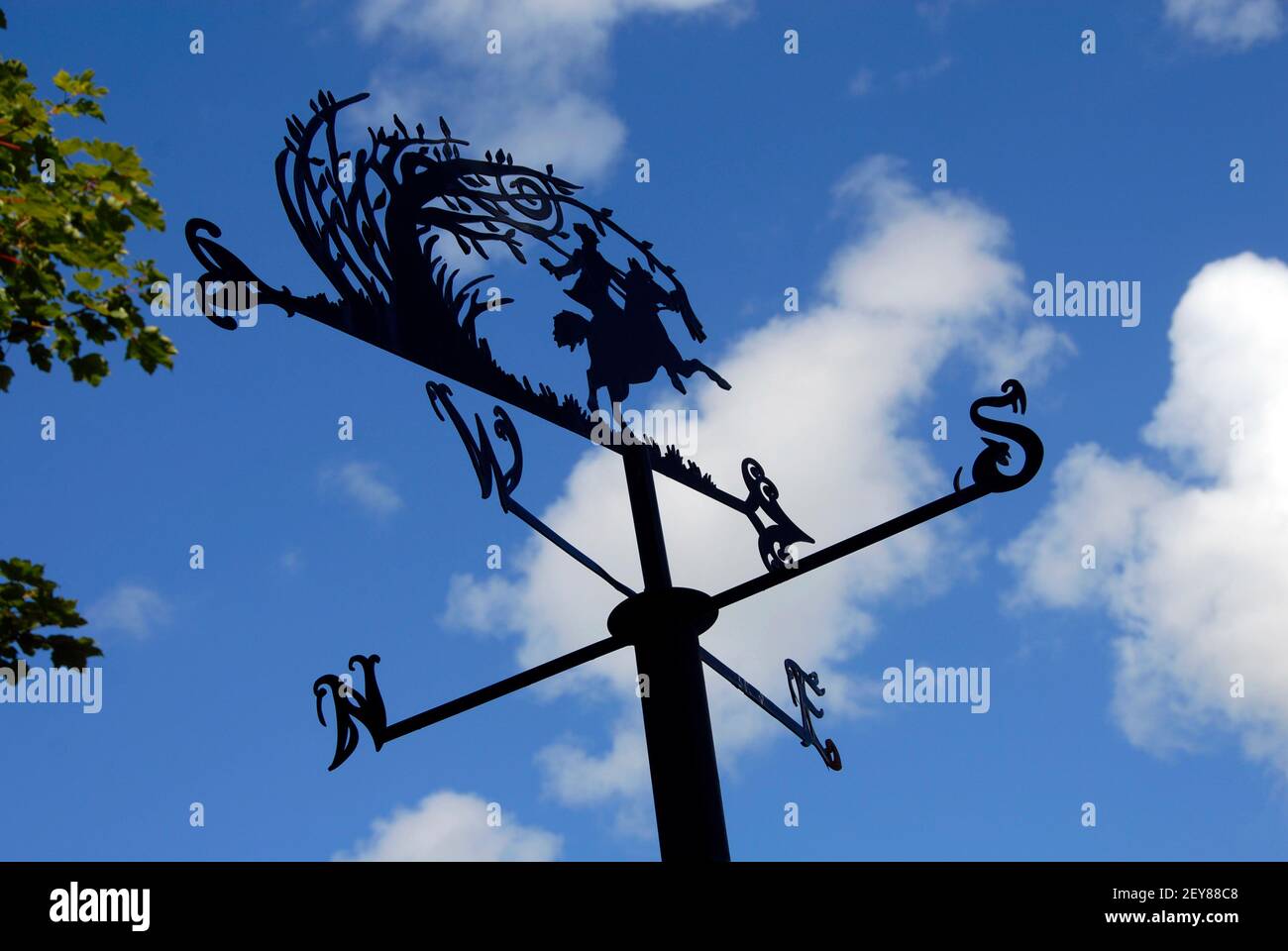 Weather vane on Poets Path, Ayrshire, Scotland Stock Photo