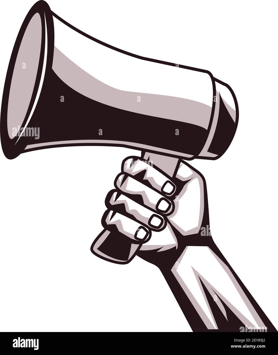 hand with megaphone Stock Vector Image & Art - Alamy