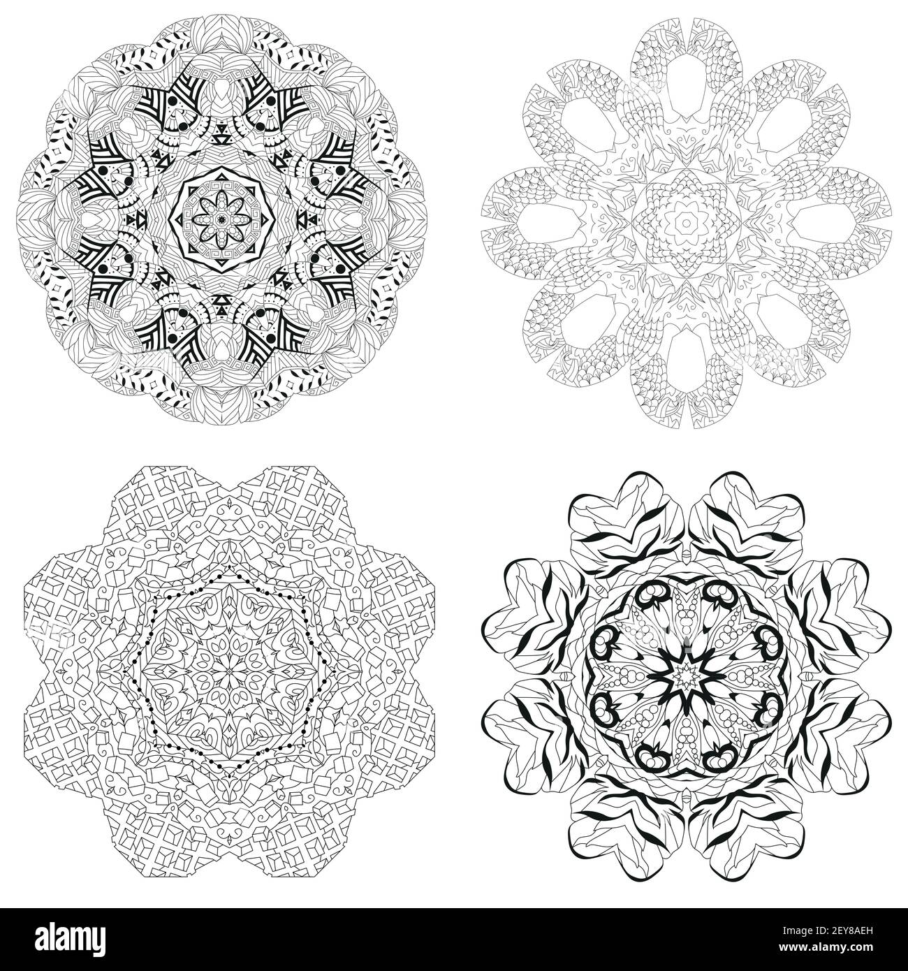 Adult coloring book Black and White Stock Photos & Images - Alamy