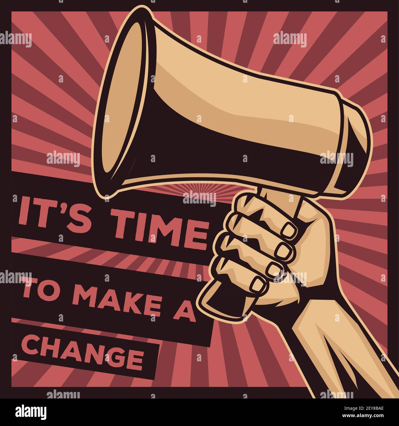 hand and megaphone Stock Vector Image & Art - Alamy