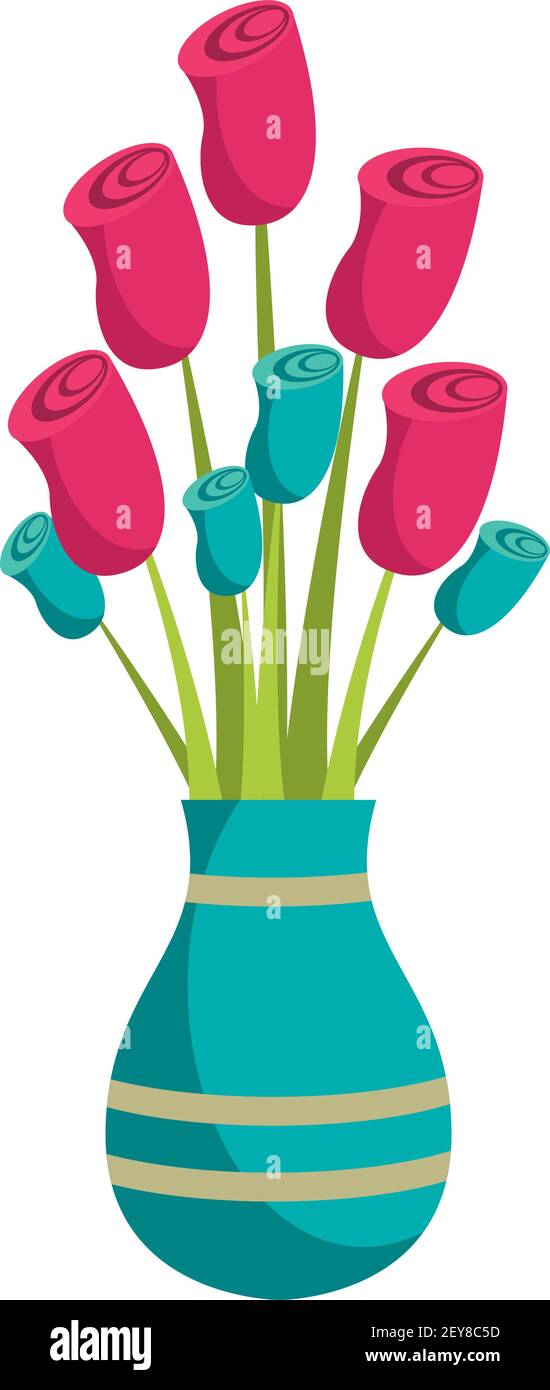 flowers in vase Stock Vector Image & Art - Alamy