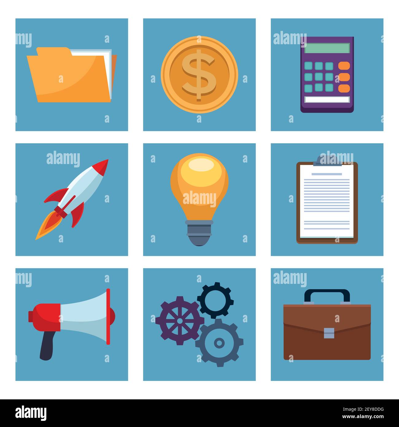 bundle of business set icons Stock Vector Image & Art - Alamy