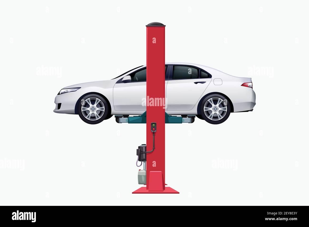 Car lift hi-res stock photography and images - Alamy