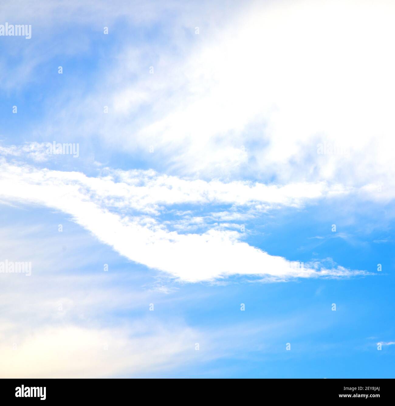 In the blue sky white soft clouds and abstract background Stock Photo ...