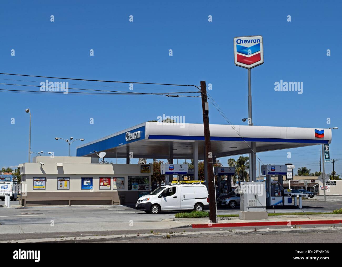 Chevron Gas station in California Stock Photo