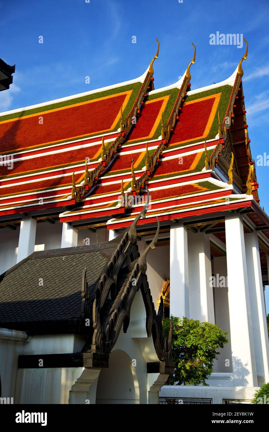 Bangkok in the temple thailand abstract plant Stock Photo - Alamy