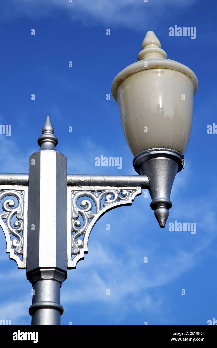 Bangkok thailand street lamp in the sky palaces temple abstract Stock ...