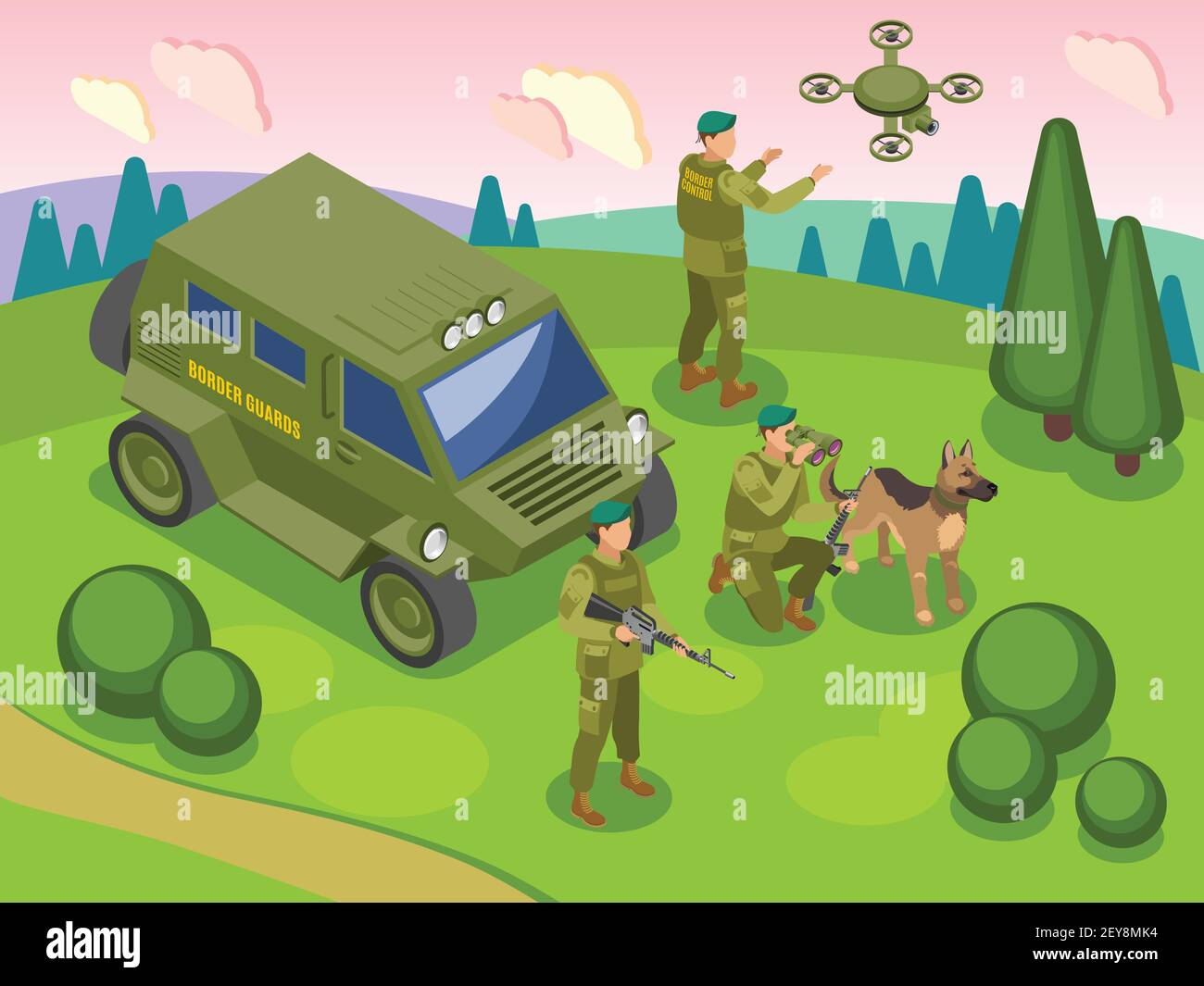 Охрана баннер. Border service. Пограничник рисунок вектор. Border service. Cbsa.