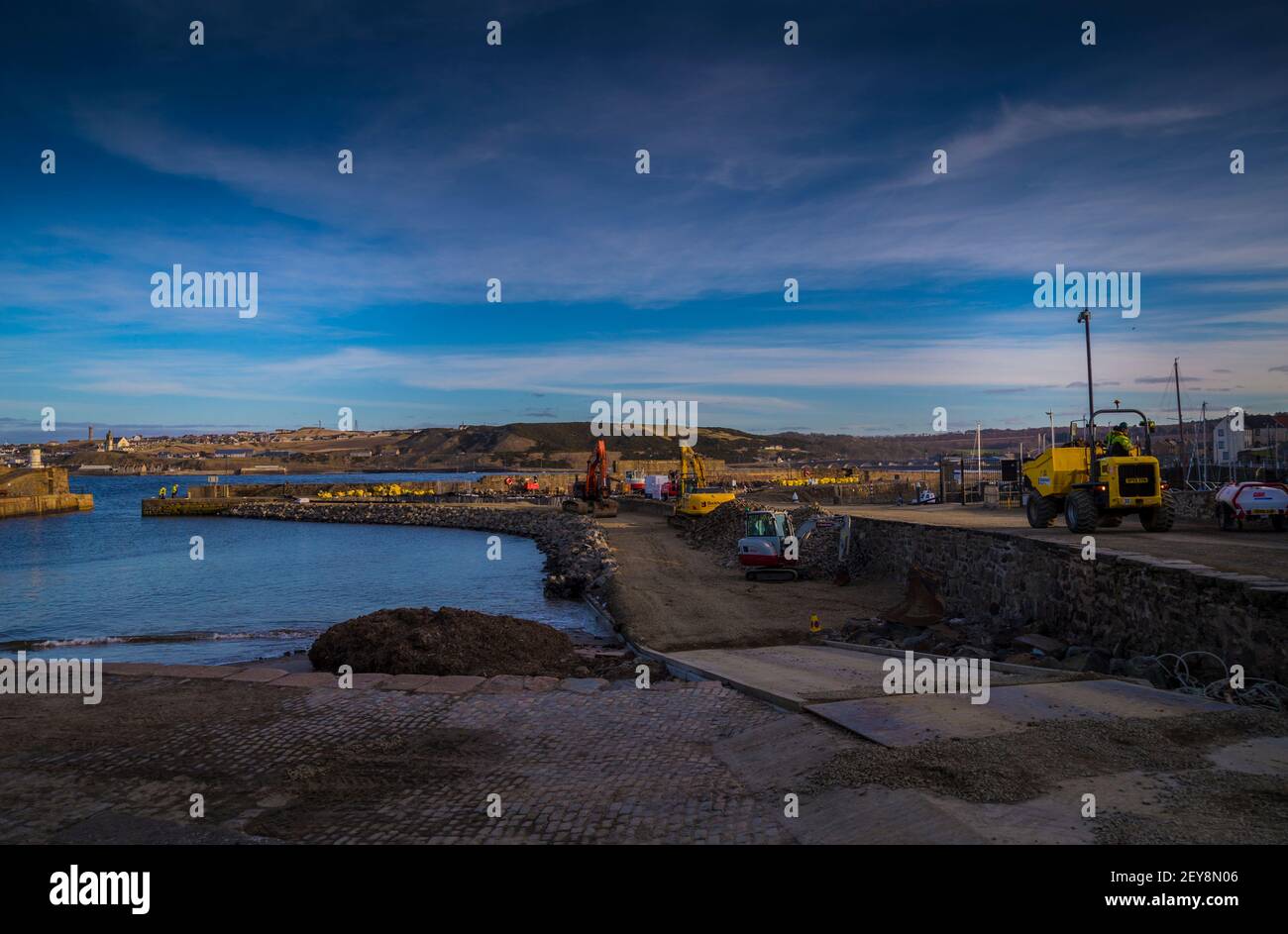 banff harbour scotland Stock Photo