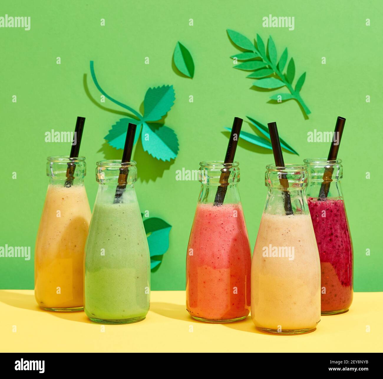 Smoothie smoothies bottle bottles hi-res stock photography and