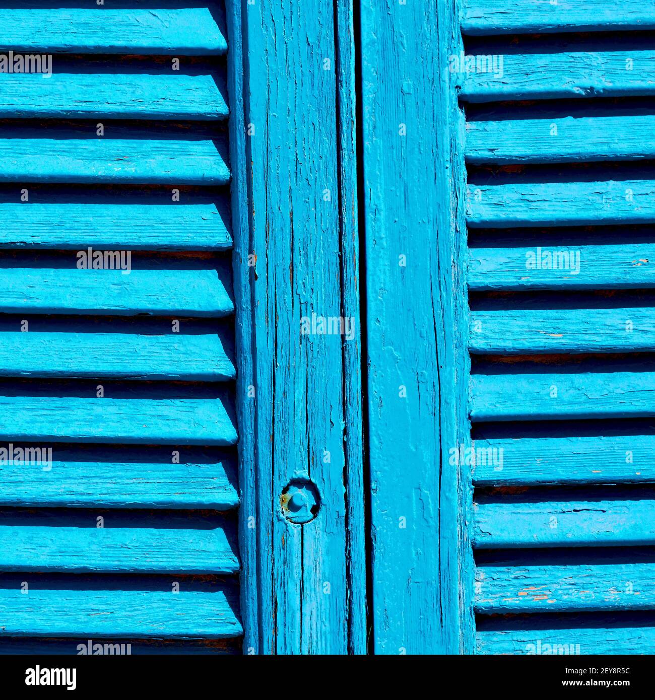 Venetian blind in santorini europe greece old architecture and blue