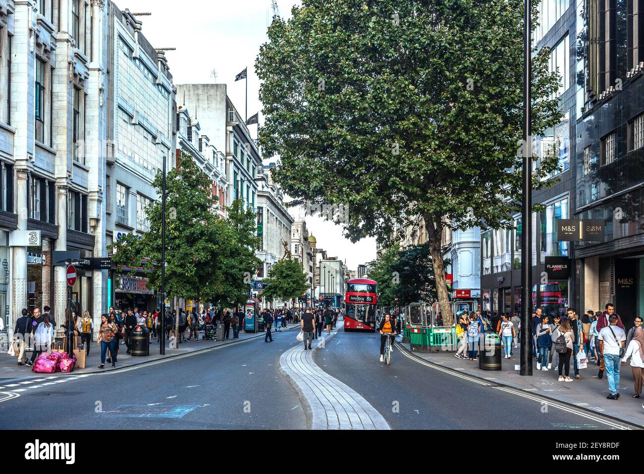 Oxford Street scene, Central London, England, UK. Stock Photo