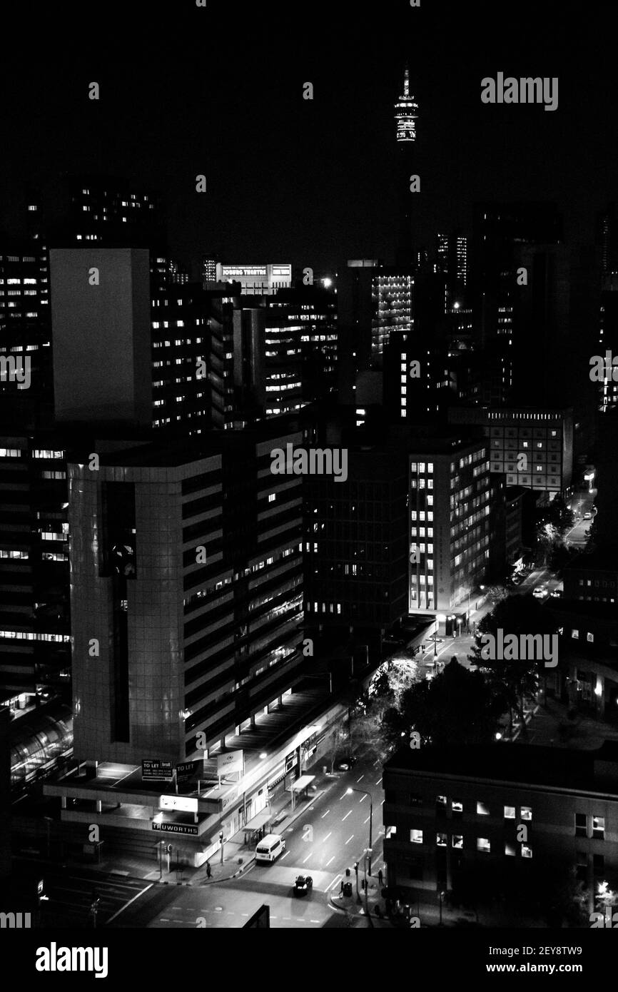 Johannesburg street view Black and White Stock Photos & Images Alamy