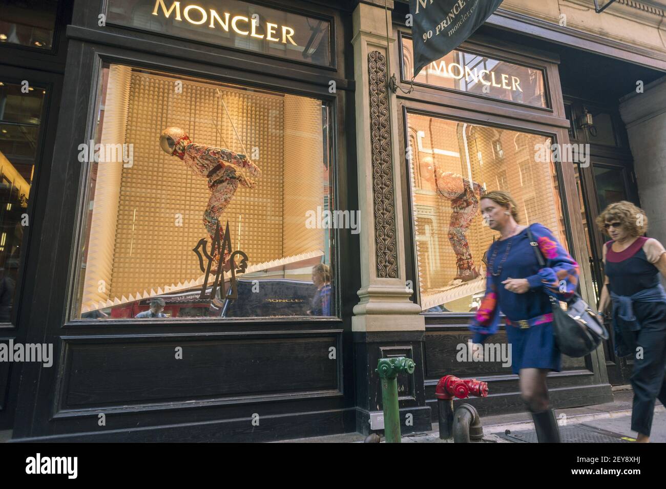 The Moncler apparel company store in the Soho neighborhood of New York on  Tuesday, October 15, 2013. The French luxury conglomerate, Kering, is  reported to be in talks to buy the luxury