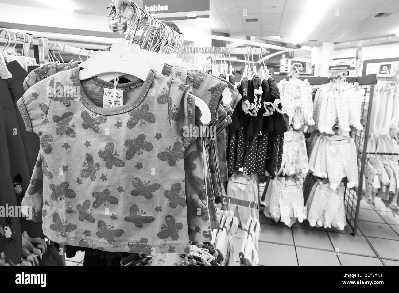 JOHANNESBURG, SOUTH AFRICA - Jan 06, 2021: Johannesburg, South Africa - July 05 2011: Interior of a Fashion Clothing Retail Store Stock Photo