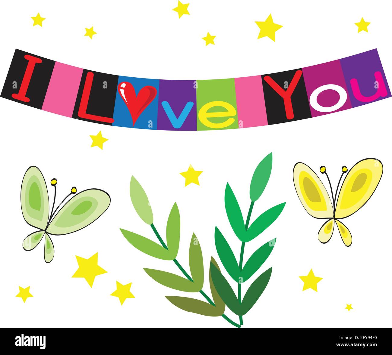 vector cartoon Valentine's Day Card Stock Vector Image & Art - Alamy