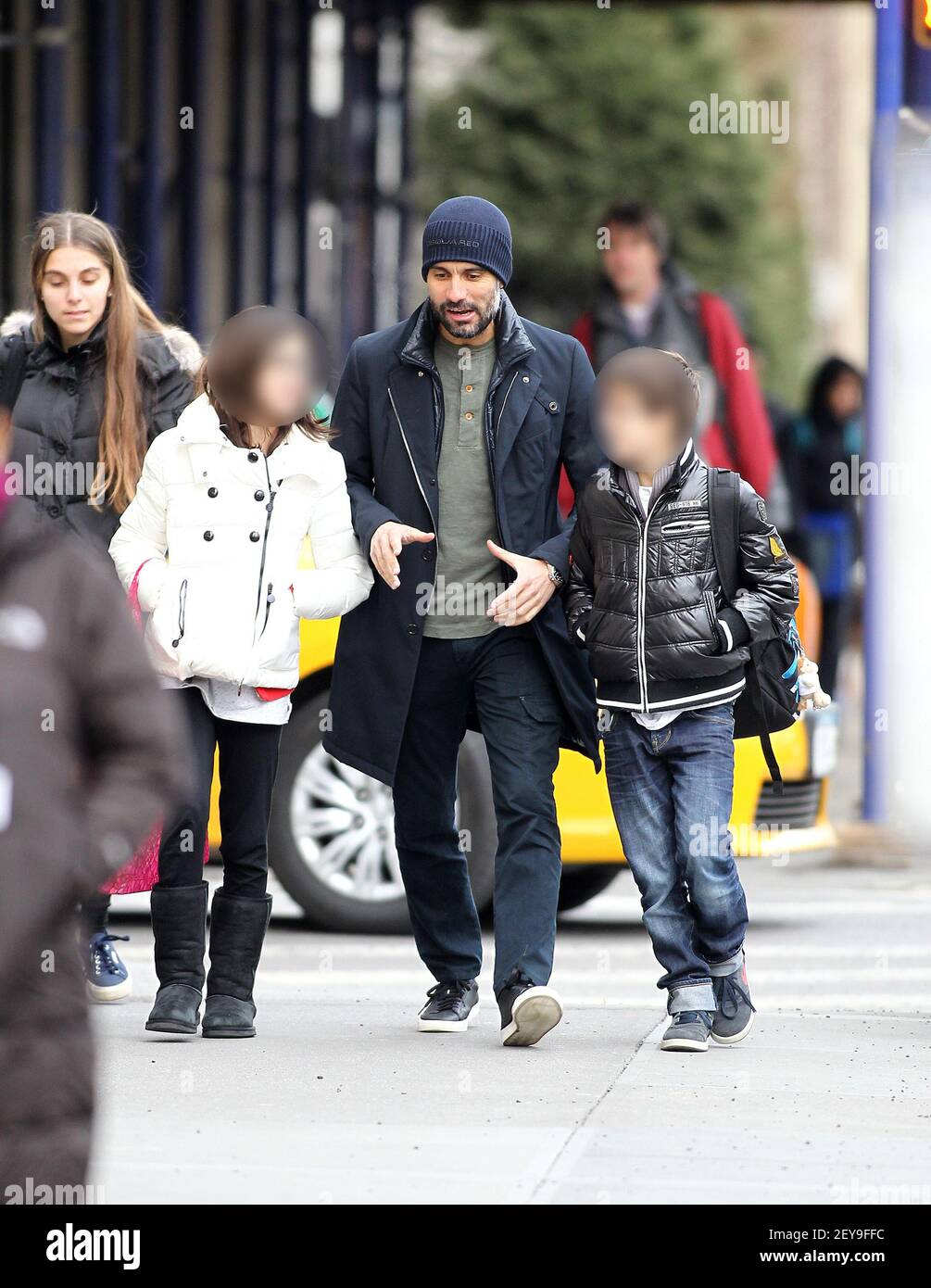 7 february 2013 new york ny pep guardiola walks with his children in manhattan guardiola 41 will take over as head coach of the german powerhouse bayern munich after coaching 7 february 2013 new york ny pep guardiola walks with his children in manhattan guardiola 41 will take over as head coach of the german powerhouse bayern munich after coaching