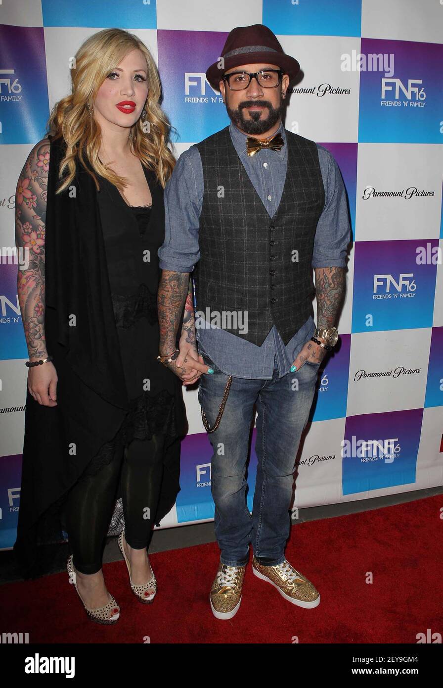 8 February 2013 Los Angeles, California AJ McLean, Rochelle Deanna