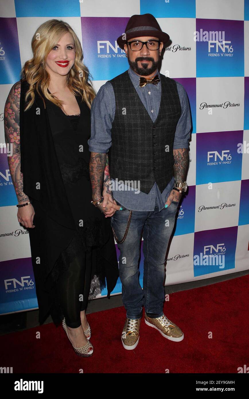 8 February 2013 Los Angeles, California AJ McLean, Rochelle Deanna