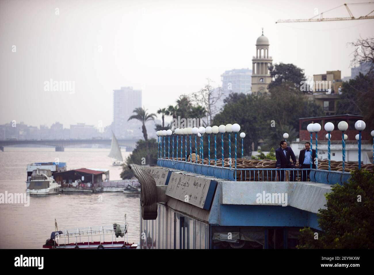 13 February 2013 - Cairo, Egypt - The Nile is a major north-flowing ...