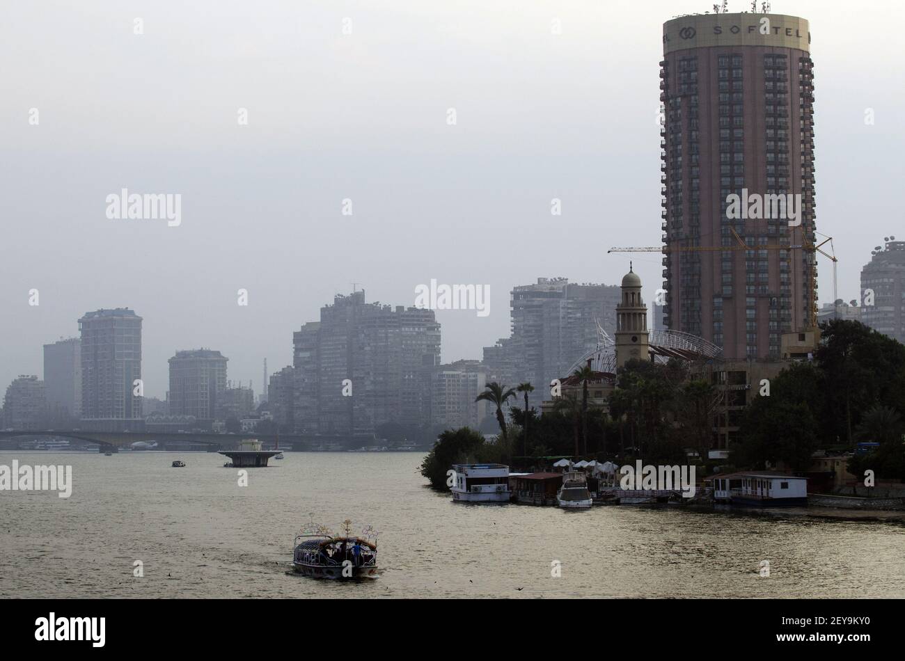 13 February 2013 - Cairo, Egypt - The Nile is a major north-flowing ...