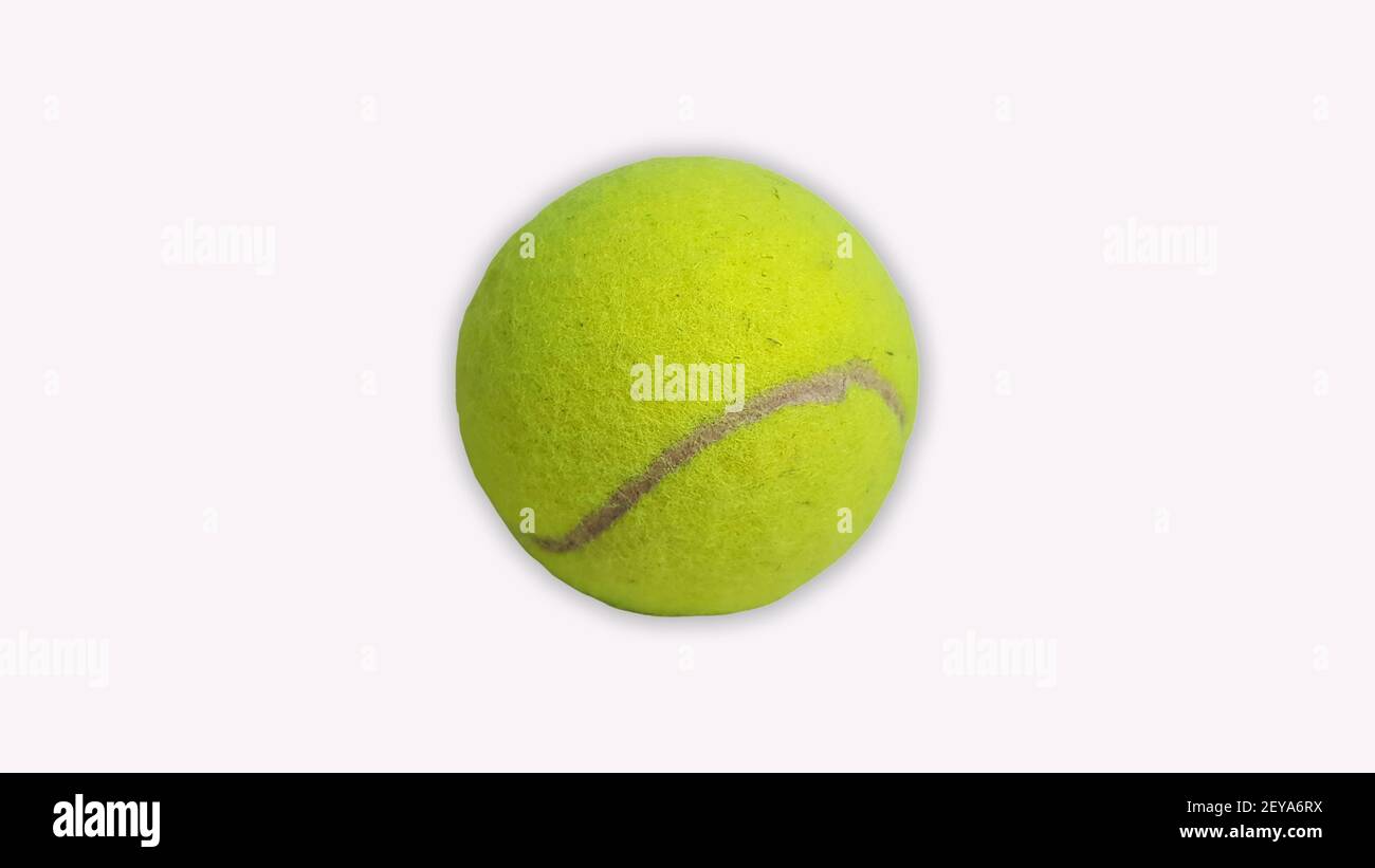 A tennis ball isolated on a white background Stock Photo - Alamy