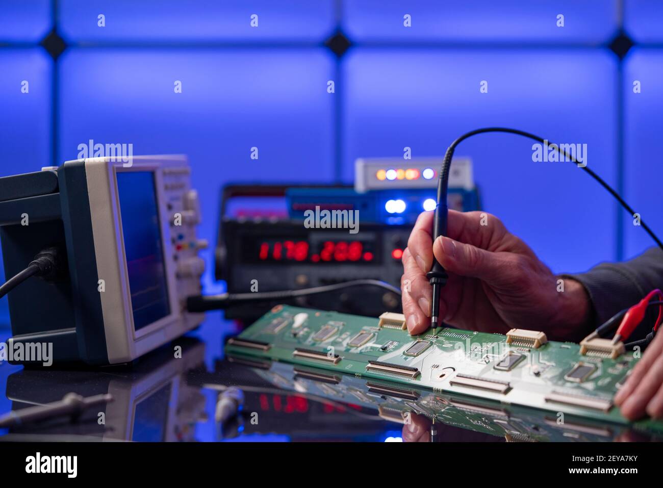 Electronics laboratory Stock Photo