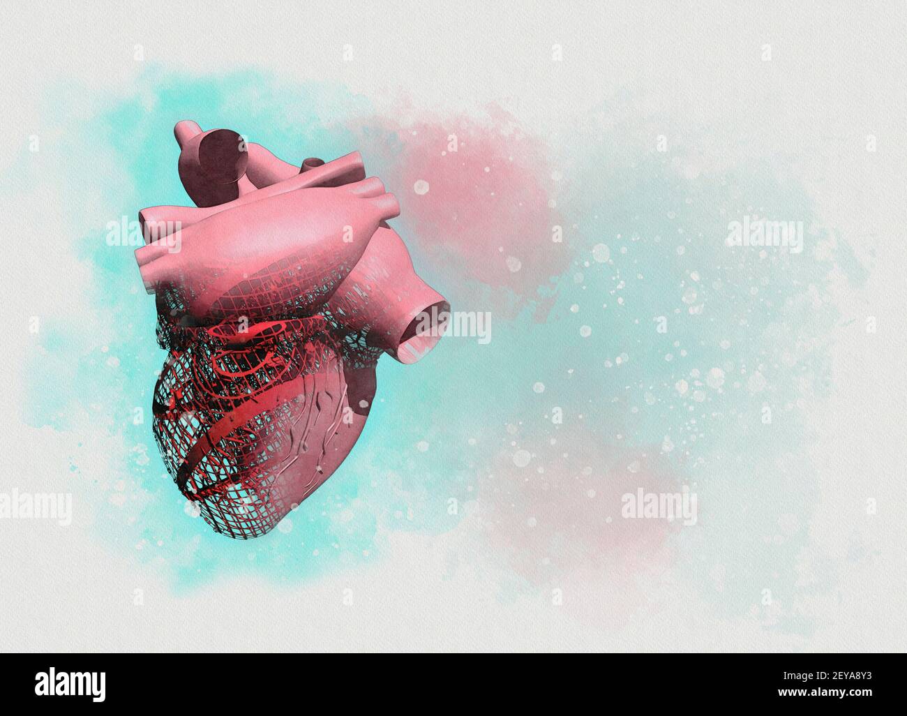 Artificial heart illustration hi-res stock photography and images - Alamy