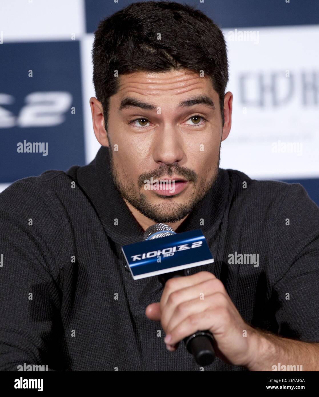 Actor . Cotrona, attends a press conference for the movie 'G. I.  Joe:Retaliation' World premier at hotel in Seoul, South Korea on March 11,  2013. The movie is to be released in