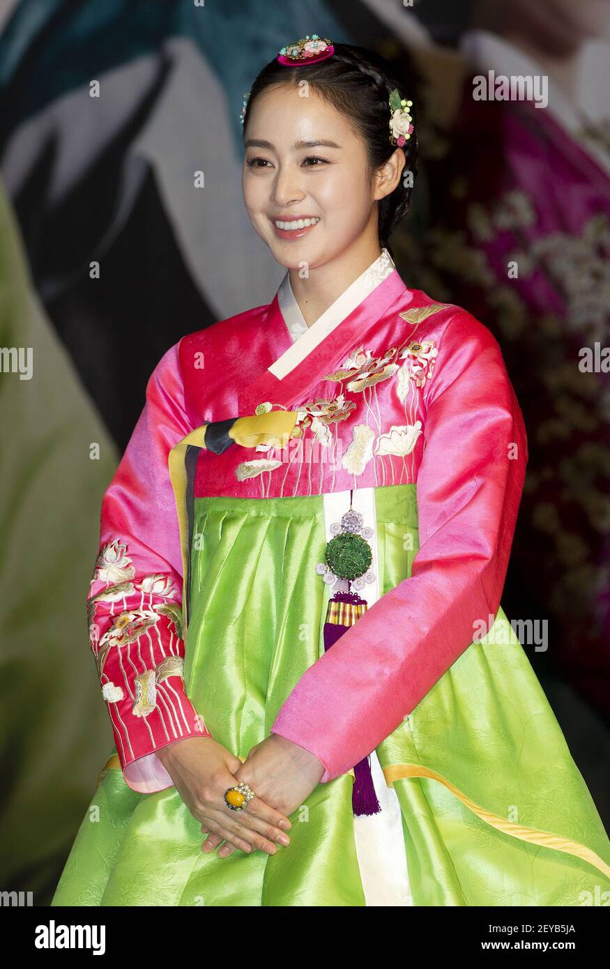 1 April 2013 Goyang, South Korea South Korean actress Kim TaeHee