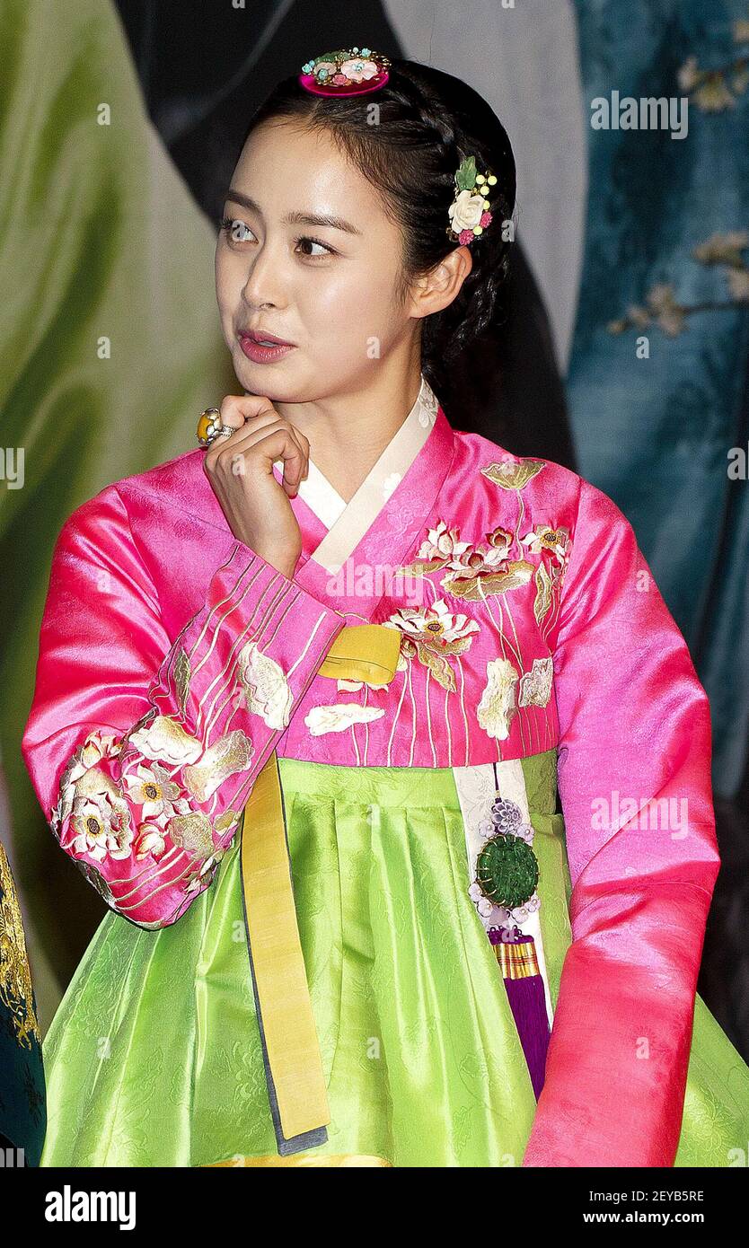 1 April 2013 Goyang, South Korea (LR) South Korean actor Yoo AhIn