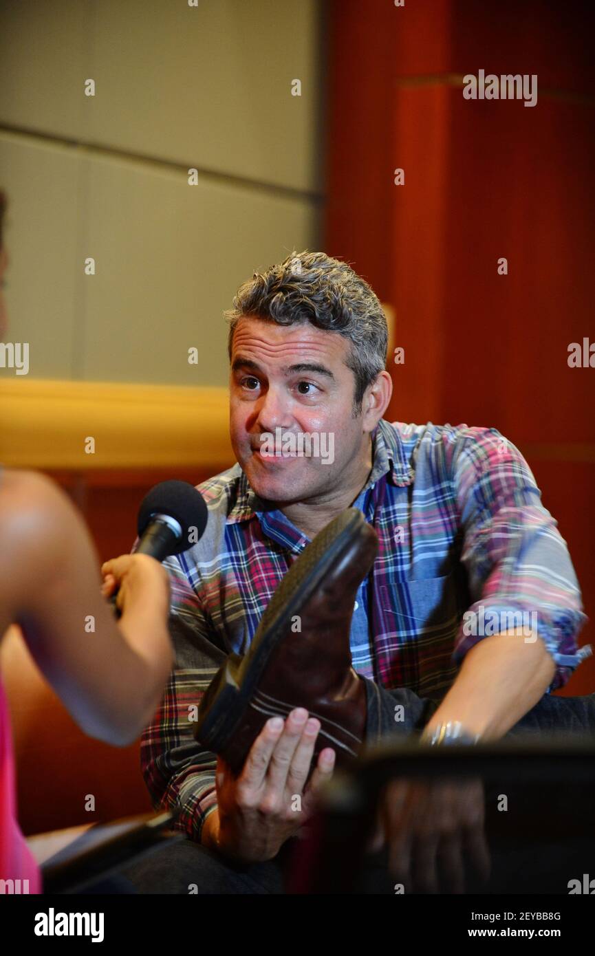 Andy Cohen discusses and signs copy of his book "Most Talkative: Stories  from the Front Lines of Pop Culture" hosted by Books & Books at University  of Miami Bank United Fieldhouse in