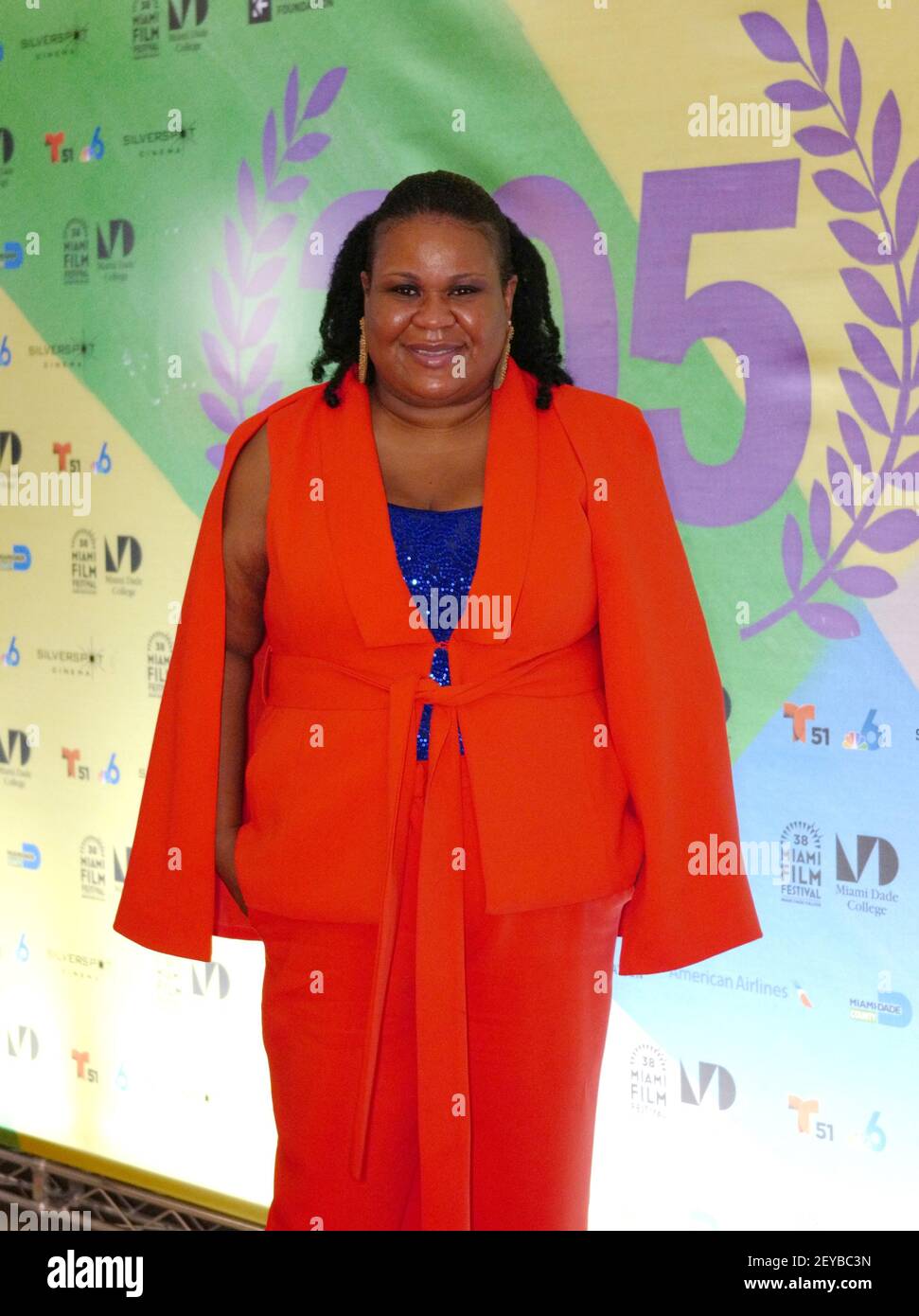 Miami, United States. 05th Mar, 2021. Kerline Alce walks the red carpet at the Miami Dade College's 38th Annual Miami Film Festival Opening Night and World Premiere of LUDI at the Silverspot Cinema in Miami, Florida, Friday, March 5, 2021. Photo by Gary I Rothstein/UPI Credit: UPI/Alamy Live News Stock Photo
