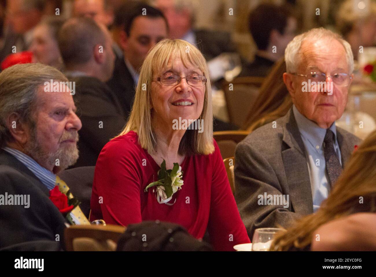 Tad Taube, Esther Wojcicki, Stanley Wojcicki - The Commonwealth Club of  California's 110th Anniversary and 25th Annual Distinguished Citizen Award  Dinner held at the Plaza Hotel, San Francisco, California, on April 10,